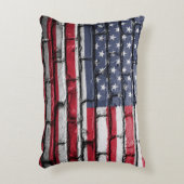 アメリカ愛国的な米国国旗 アクセントクッション (正面(垂直))