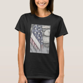 アメリカ愛国的な米国国旗 Tシャツ