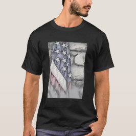 アメリカ愛国的な米国国旗 Tシャツ