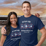 アメリカ愛国的な花火サッカーチームのクルーカスタム Tシャツ<br><div class="desc">サッカーボールと赤、白、青の花火を搭載したフェスティバルTシャツでチームをサポート。3行の文字を簡単にカスタム追加。サッカーの衣服に最適 – すべてのサッカーの友人や家族のシャツと一致 – また素晴らし7月の4日のパーティー、サッカーを愛する家族の懇親会、メモリアルデーや退役軍人の日、または単に毎日のおもしろいのために。</div>