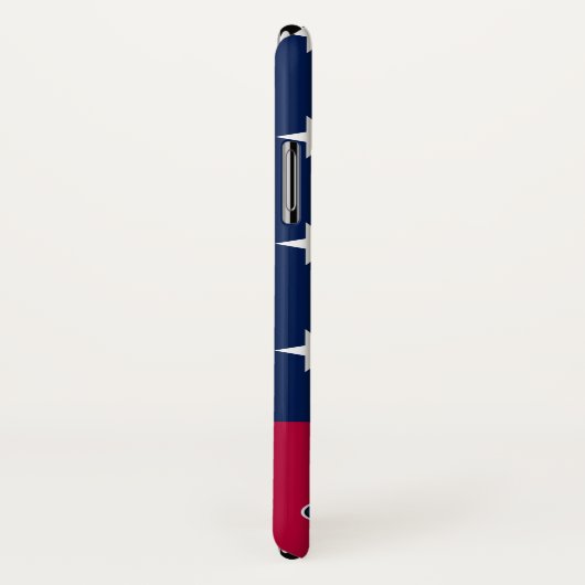 アメリカ愛国的な誇りを持ったアメリカ国旗の赤青 Case-Mate iPhoneケース (裏面/右)