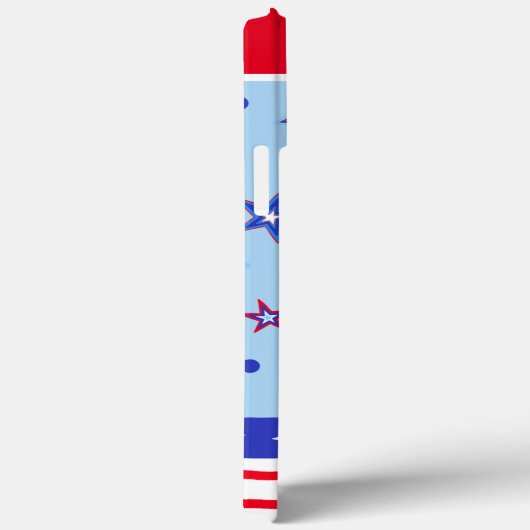 アメリカ愛国的な赤い星ロケット弾のインスピレーション Case-Mate iPhoneケース (裏面 / 右)