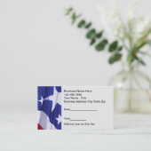 アメリカ愛国的アポイントメント名刺 予約カード (スタンド正面)