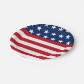 アメリカ愛国的アメリカ国旗のスターストライプとアメリカ合衆国 ペーパープレート (アングル)