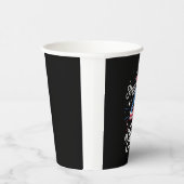 アメリカ愛国的アメリカ国旗の7月4日（土） 紙コップ (右)