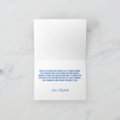 アメリカ愛国的オールアメリカベビー赤白と青 サンキューカード (内部)