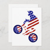 アメリカ愛国的サイクリングBMX 招待状 (正面/裏面)