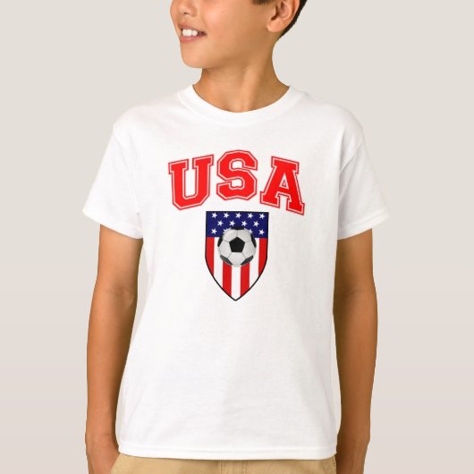 アメリカ愛国的サッカー Tシャツ (正面)