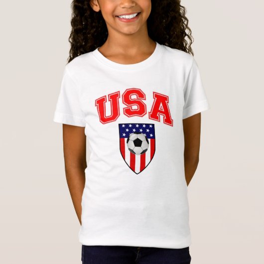 アメリカ愛国的サッカー Tシャツ (正面)