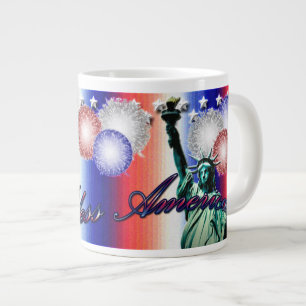 アメリカ愛国的スターズ&ストライプジャンボマグ ジャンボコーヒーマグカップ
