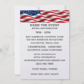 アメリカ愛国的デコ 招待状 (裏面)