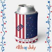 アメリカ愛国的パーティーお祝い7月4日 缶クーラー