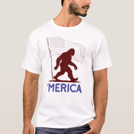 『アメリカ愛国的大足』 Tシャツ