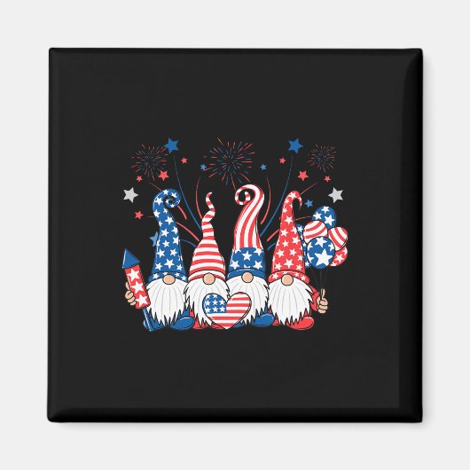 アメリカ愛国的格言アメリカ独立記念日4日 マグネット (正面)
