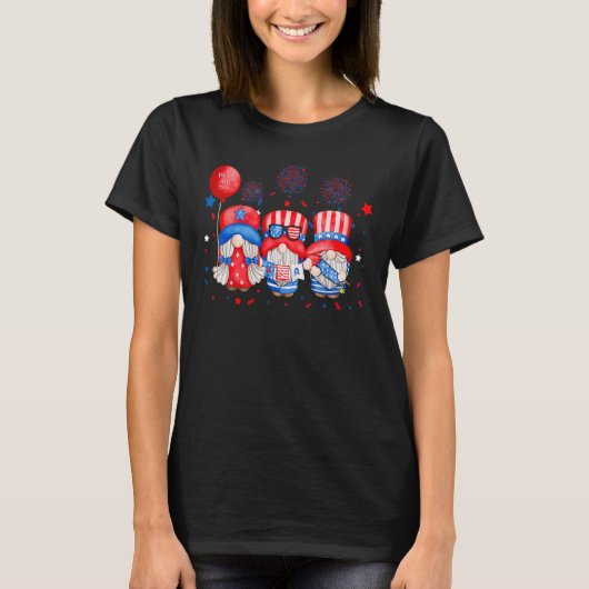 アメリカ愛国的格言アメリカ独立記念日4日 Tシャツ (正面)