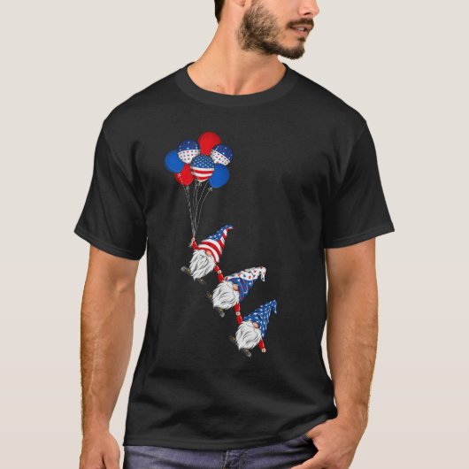 アメリカ愛国的格言ズ米国国旗7月4日 Tシャツ (正面)