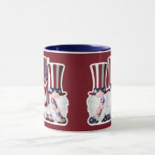 アメリカ愛国的格言3人 マグカップ (中央)