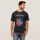 アメリカ愛国的格言7月4日 Tシャツ (正面フル)