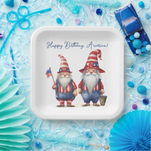 アメリカ愛国的格言 ペーパープレート (パーティー)