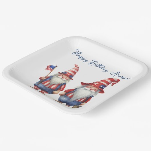 アメリカ愛国的格言 ペーパープレート (傾斜あり)