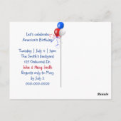 アメリカ愛国的格言 ポストカード (裏面)