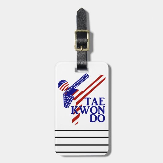 アメリカ愛国的武術アーツテコンド ラゲッジタグ (正面縦)