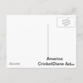 アメリカ愛国的自由アメリカ国旗 ポストカード (裏面)