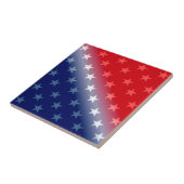 アメリカ愛国的赤白青 タイル (側面)
