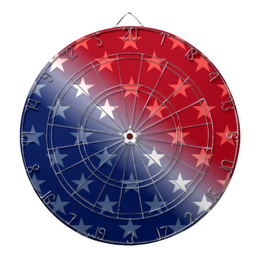 アメリカ愛国的赤白青 ダーツボード (正面)