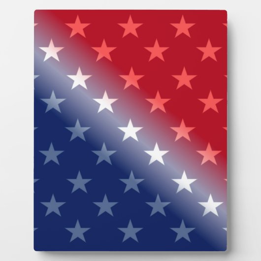 アメリカ愛国的赤白青 フォトプラーク (正面)