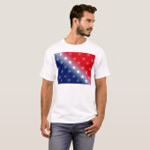 アメリカ愛国的赤白青 Tシャツ (正面フル)