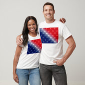 アメリカ愛国的赤白青 Tシャツ (ユニセックス)