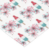 アメリカ愛国的7月4日ロケット打ちポップ・アートの上げ テーブルクロス (アングル)