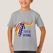 アメリカ愛国的BMX / DIRTサイクリング Tシャツ (正面)