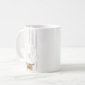 アメリカ愛国者ダシュント米国国旗の犬 コーヒーマグカップ (正面左)