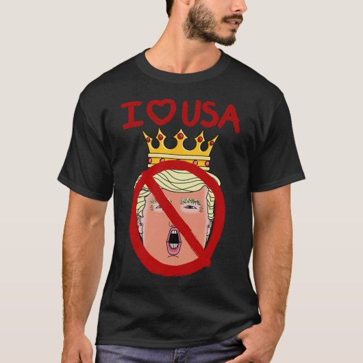 アメリカ愛国者トランプ反対派 Tシャツ (正面)