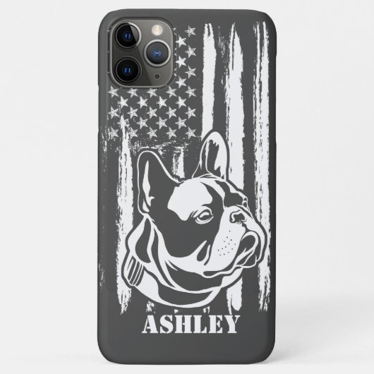 アメリカ愛国者ドイツ羊飼い米国国旗の犬 Case-Mate iPhoneケース (裏面)