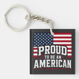 アメリカ愛国者フラグ ベーシック キーホルダー