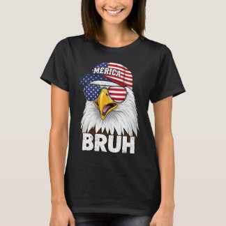 アメリカ愛国者ブルの４th JulyイーグルデザインM Tシャツ