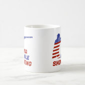 アメリカ愛国者ライフル射撃 コーヒーマグカップ (中央)