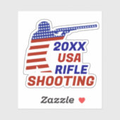 アメリカ愛国者ライフル射撃 シール (シート)