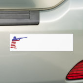 アメリカ愛国者ライフル射撃 バンパーステッカー (車上)