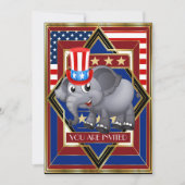 アメリカ愛国者共和党招待状 招待状 (正面)