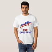 アメリカ愛国者向けの乗馬用品 Tシャツ (正面フル)