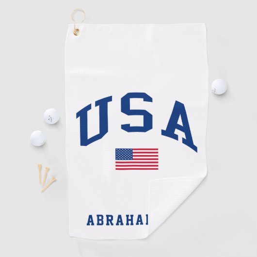 アメリカ愛国者独立記念日アメリカ国旗 ゴルフタオル (インサイチュ)