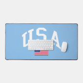 アメリカ愛国者独立記念日アメリカ国旗 デスクマット (キーボード&マウス)
