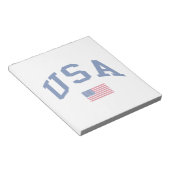 アメリカ愛国者独立記念日アメリカ国旗 ノートパッド (アングル)