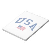 アメリカ愛国者独立記念日アメリカ国旗 ノートパッド (回転)
