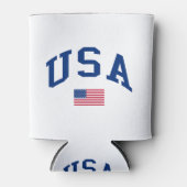 アメリカ愛国者独立記念日アメリカ国旗 缶クーラー (正面)