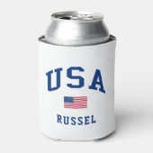アメリカ愛国者独立記念日アメリカ国旗 缶クーラー (缶正面)